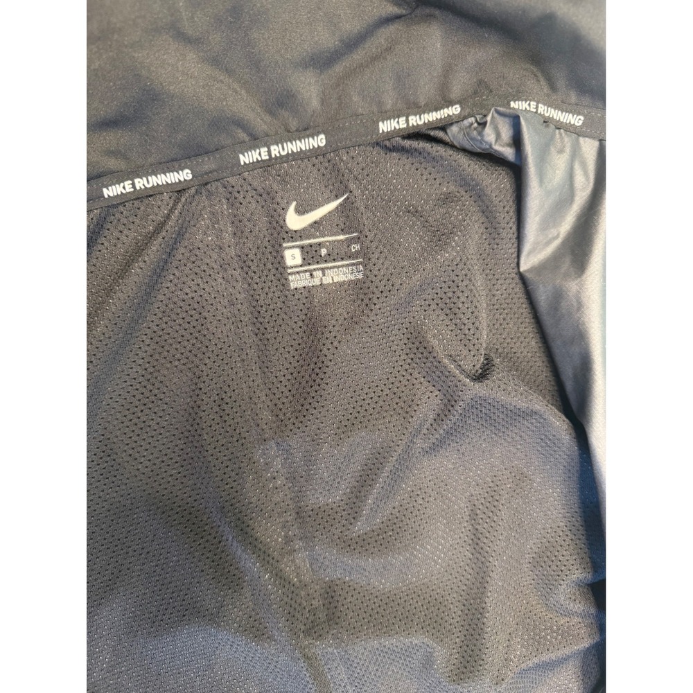 Nike Running Jacket Windbreaker - Black Hooded - Women's Small - Picture 4 of 6